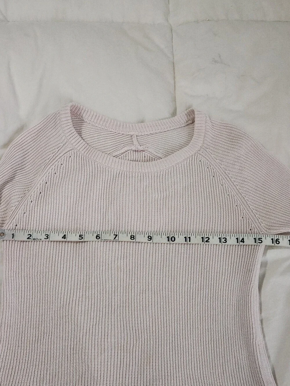 Lululemon Sweater Long Sleeve Pale Pink Ribbed Size Medium